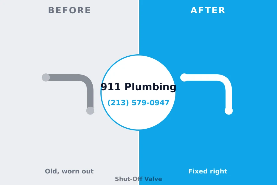 Before and after: plumbing repair Marysville, OH